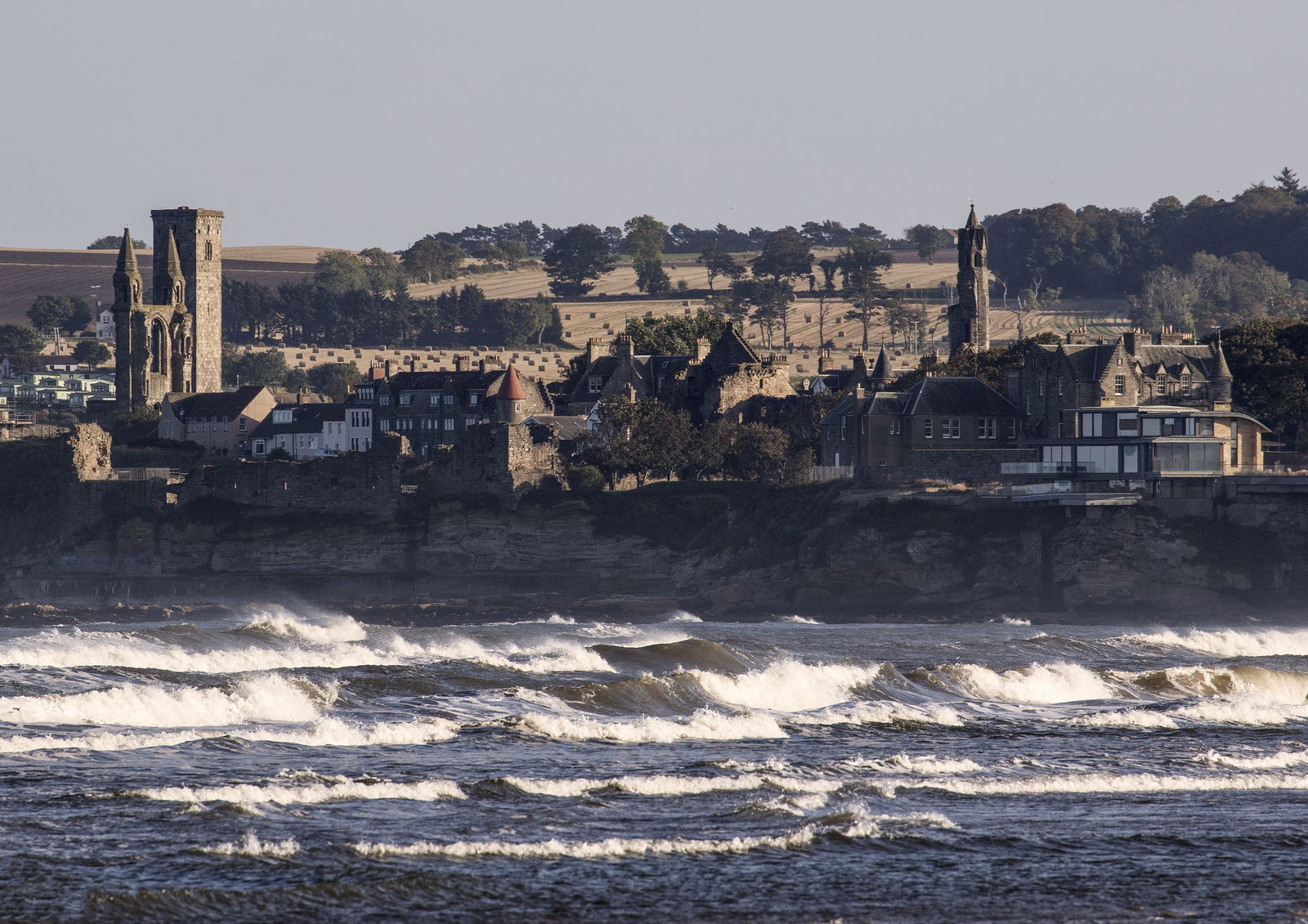 The sea and the skyline, St Andrews photography print