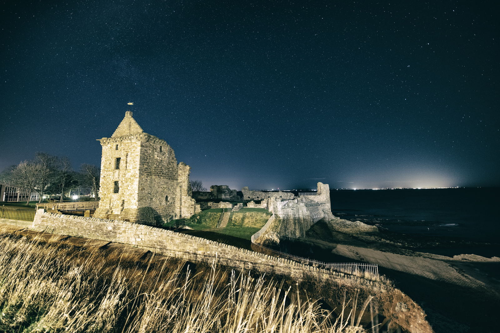 Night time at the Castle, St Andrews photography print