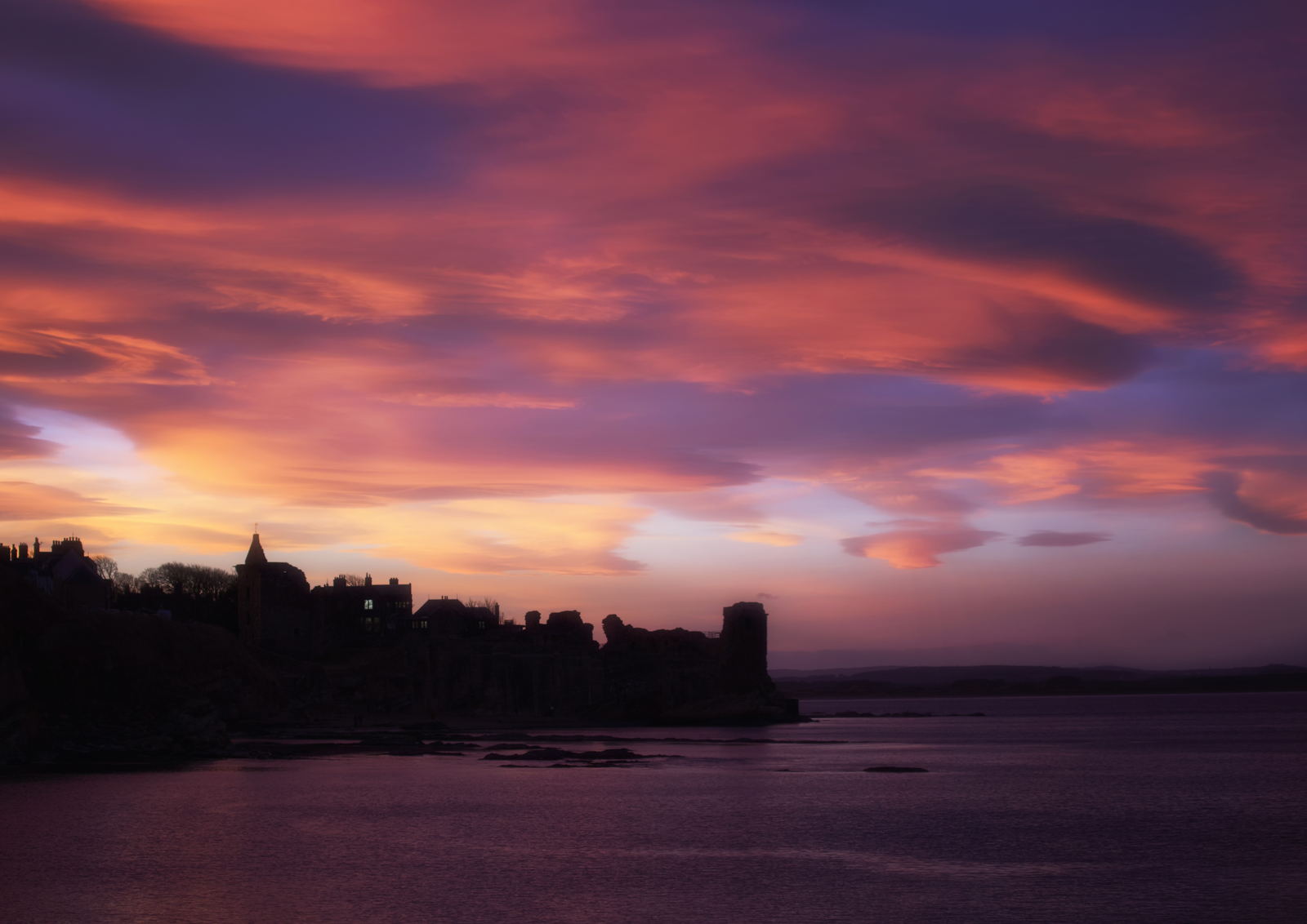 Castle Sunset (2), St Andrews photography print