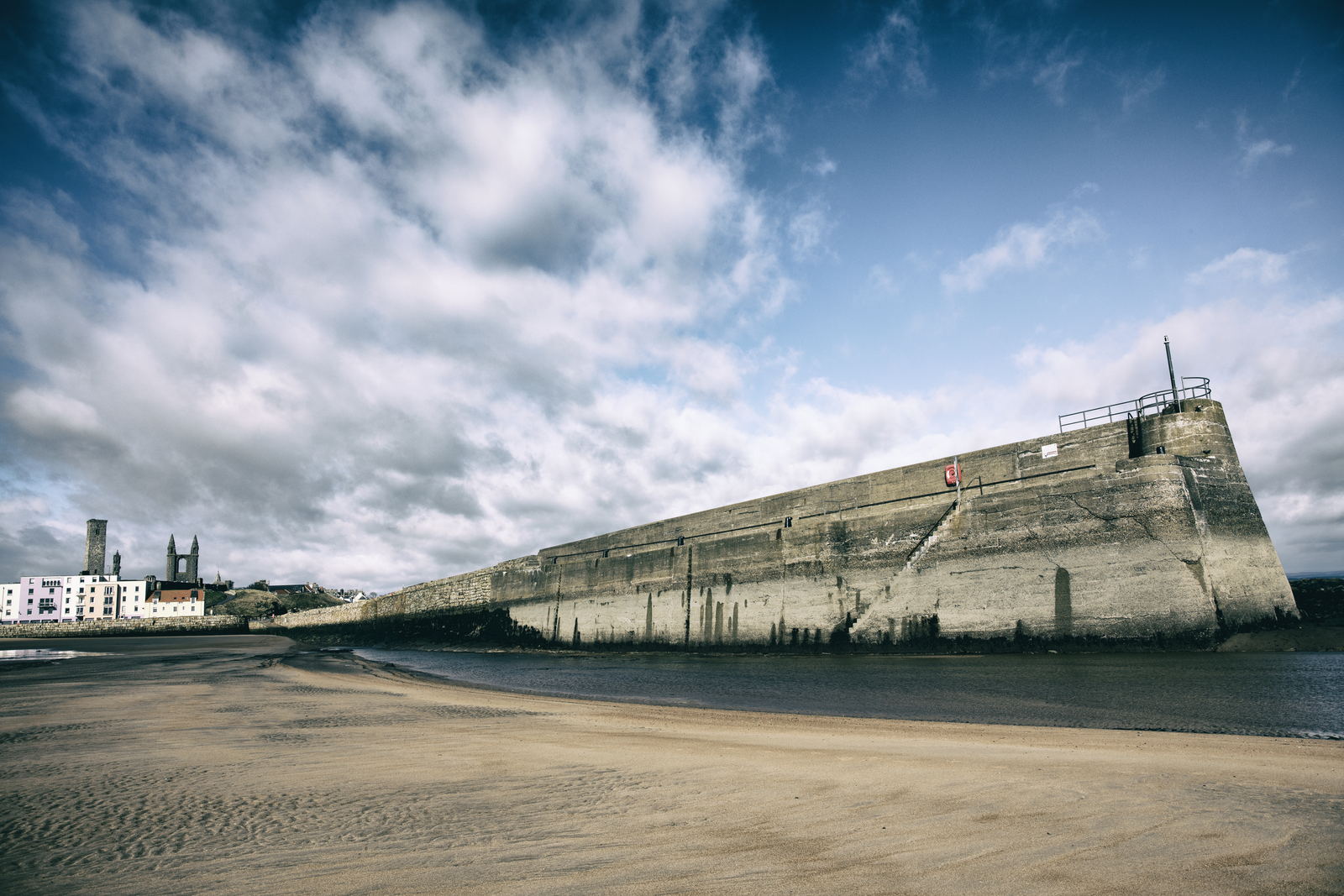 Drama at the pier, St Andrews photography print