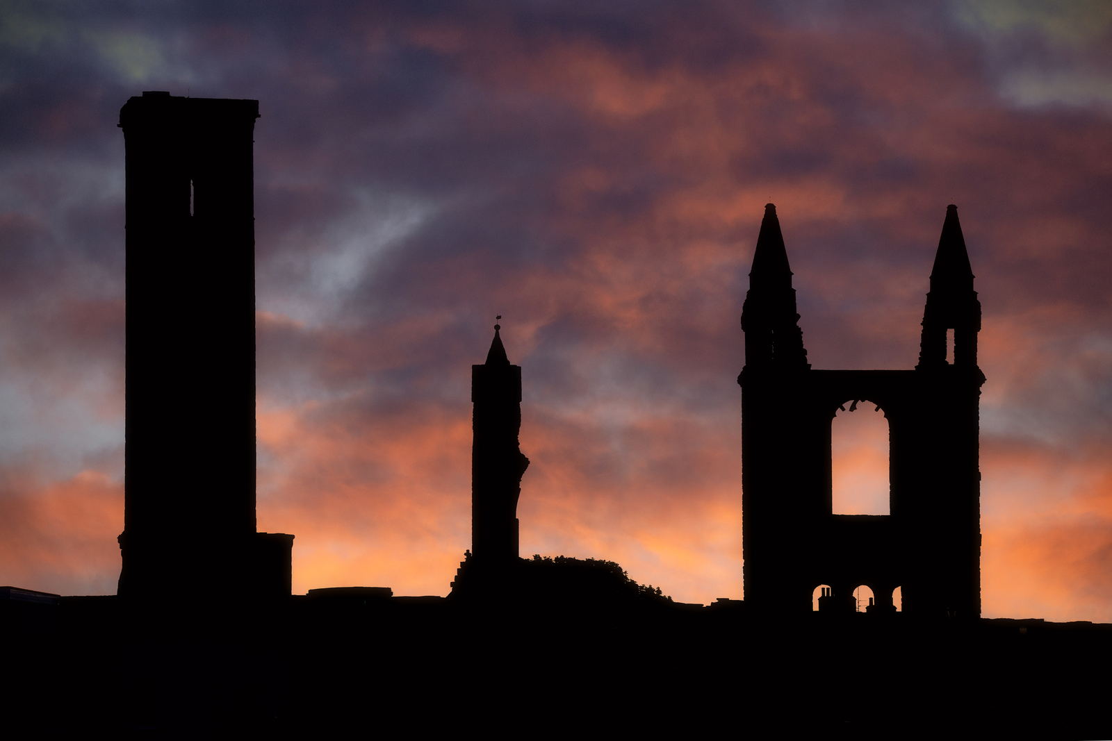 The iconic skyline, St Andrews photography print